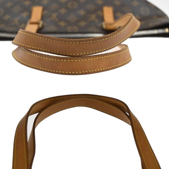 LOUIS VUITTON Cabas Mezzo Shoulder Bag Monogram Leather Brown - Picture 9 of 16